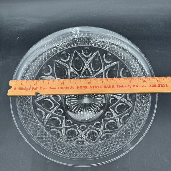 Vintage Salad Bowl 10 7/8" Cape Cod by Imperial Glass Ohio Glassware - Picture 3 of 8